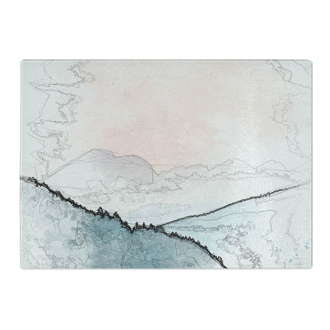 Tempered Glass the Forest Angles Chopping Board