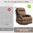 31.9“ Modern and Soft Manual Upholstered Swivel and Rocking Manual Recliner-1044864559