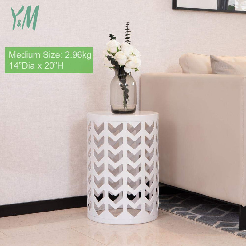 Table de bout Tyanne, Blanc