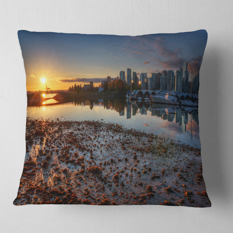 Coussin Vancouver, 16 po x 16 po, Coussin décoratif