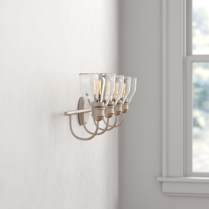 Antioch 4 - Light Dimmable Vanity Light, Brushed Nickel