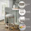Tabouret de bar et de comptoir pivotant Neriah-1053815974-1053815973