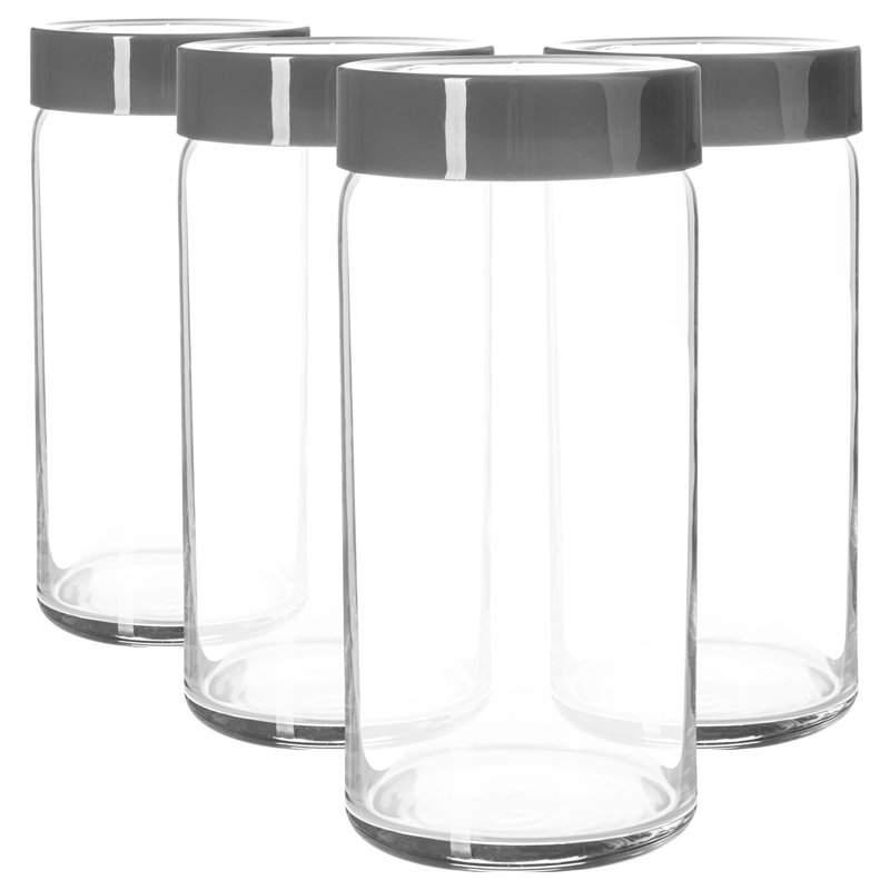 Novo Glass Jar - Set of 4
