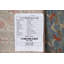 Tapis bleu clair / orange en laine Ziegler