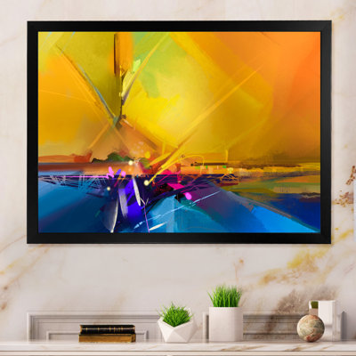 Impression sur toile Modern Ocean Waves Impression II - Floater