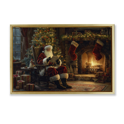 «Santa Claus» par Fire Canvas par Imagine It Images