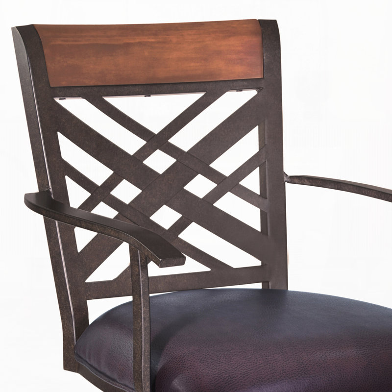 30" Arm Barstool with Pu upholstery
