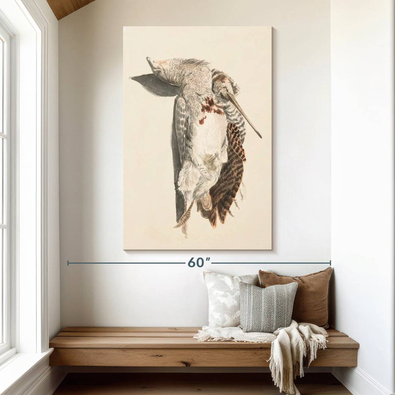 Deux oiseaux morts, 51" H x 34" W