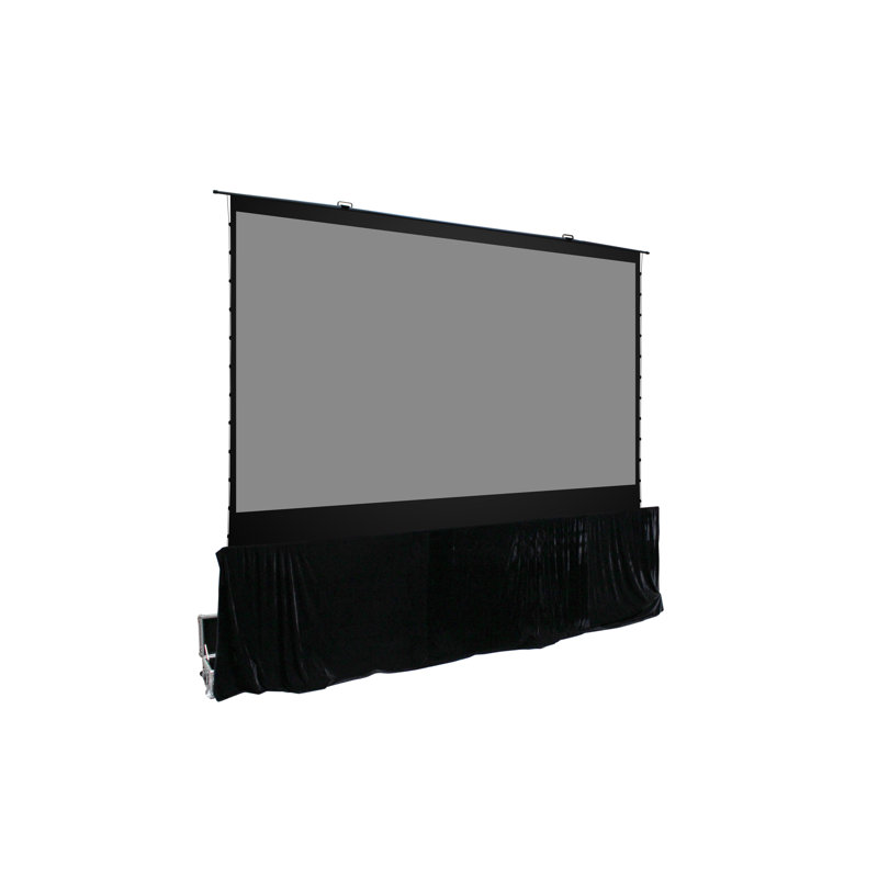 Écran de projection de plancher portatif 16: 9 QuickStand gris 145 po diag.