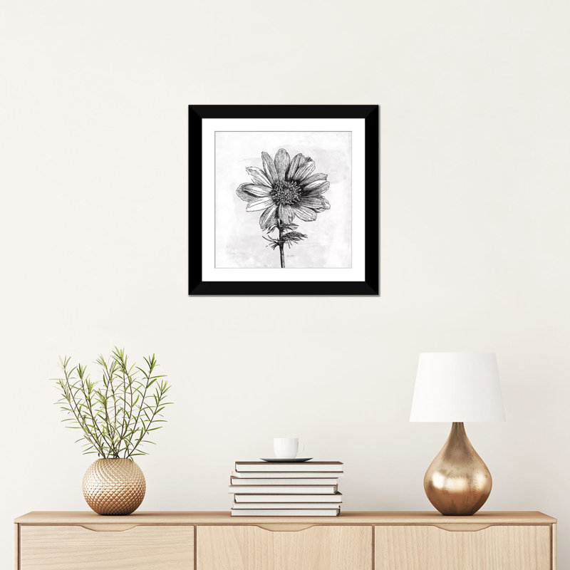 «Spa Botanical IV B&W Katie Partiet», reproduction d'impression sur toile, H 16 po x l 16 po x P 1 po, Blanc