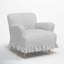 Elle Ruffle Slipcover Armchair-705559994