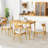 Arny Solid Wood Base Dining Table