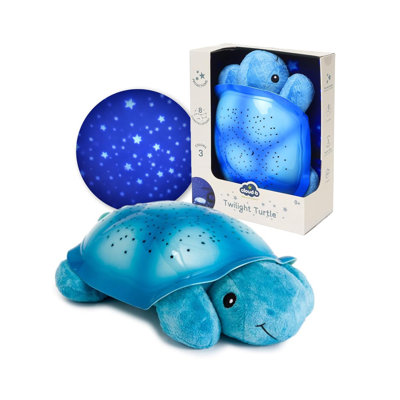 Calming Nightlight Star Projector | Gentle Brightness | 3 Colors | 8 Constellations | Auto-Shutoff | Twilight Turtle Blue