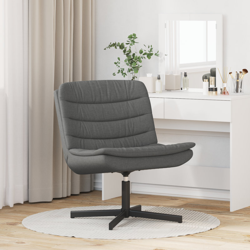 Fauteuil pivotant vidaXL gris foncé 63 x 75 x 76 cm