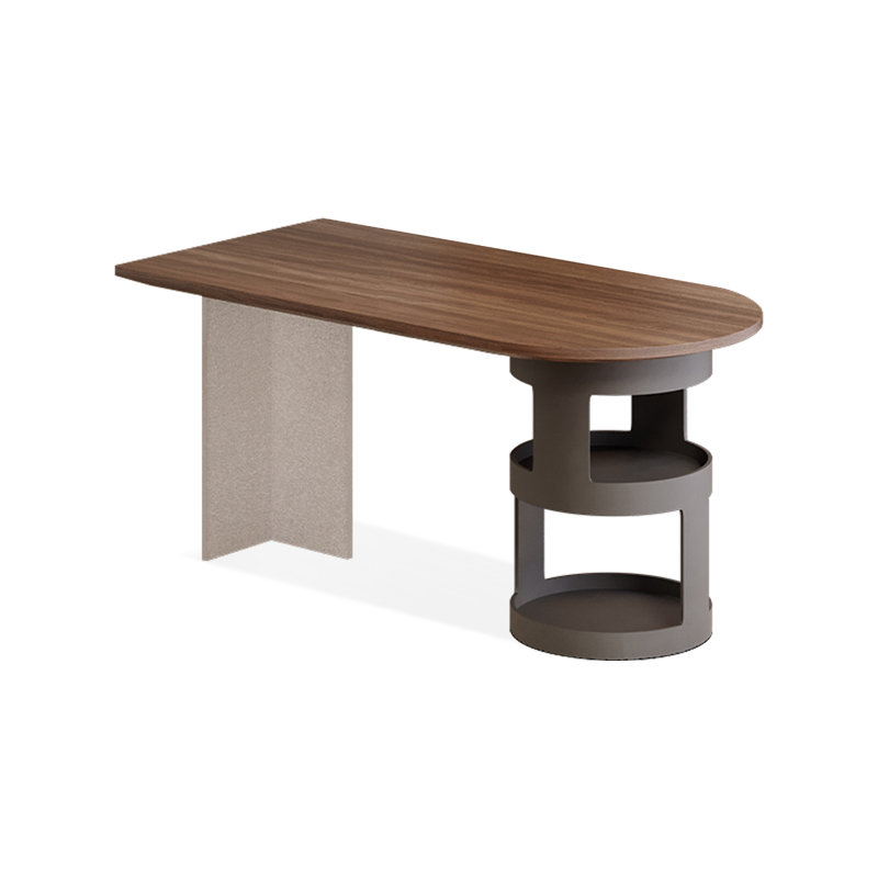 Walnut Specialty Solid Wood Desks, 28.35" H x 47.24" W x 23.62" D