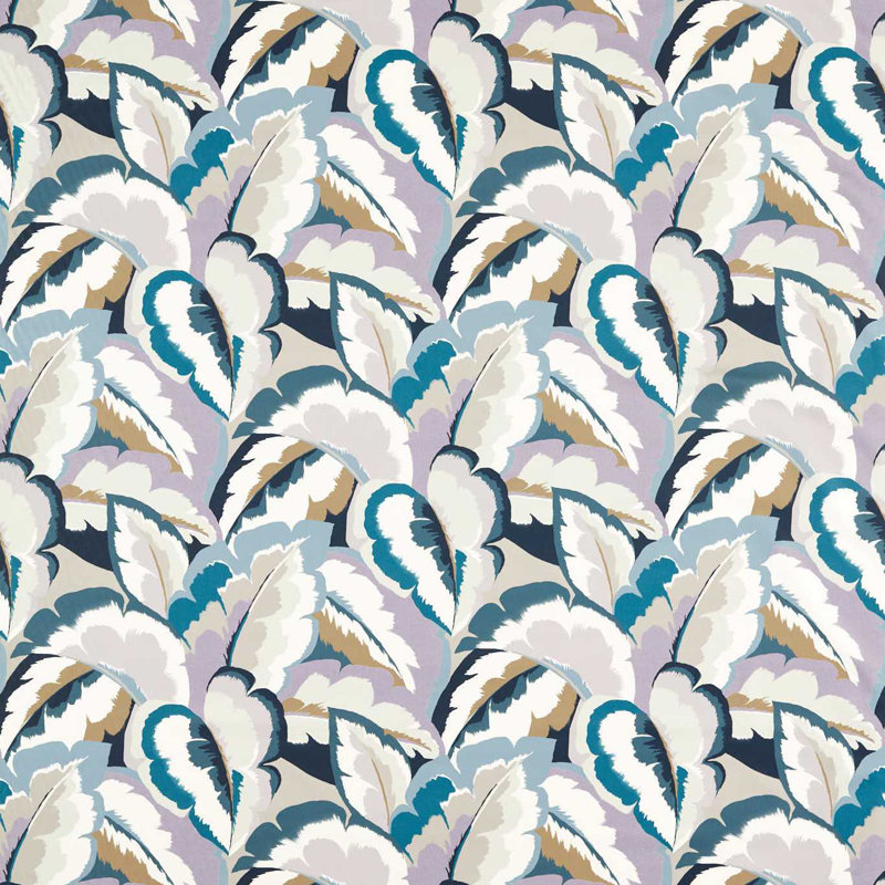 Calathea Fabric, Blue