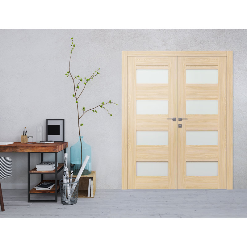 Porte standard en bois manufacturé Avon, Frêne, 71,75 po x 79,375 po