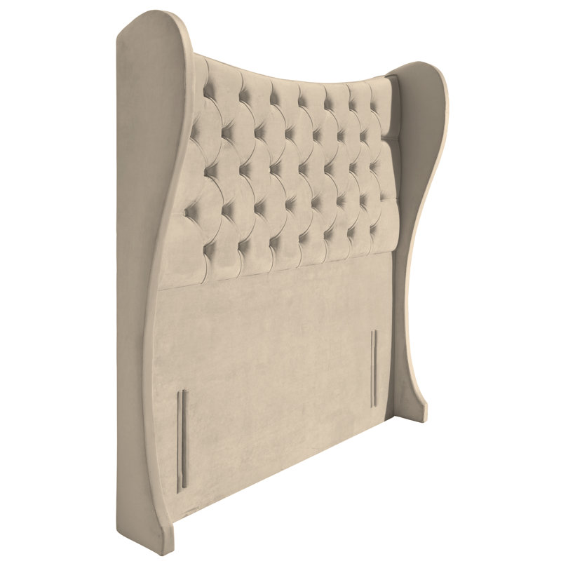 Carino Upholstered Headboard, Kingsize (5'), Beige