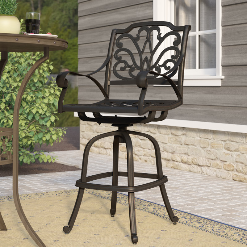 Racette Aluminum Outdoor Stool