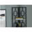 4-Tier Corner Etagere Bookshelf with Black Metal Frame, Space-Saving Design for Office or Bedroom-1605389640