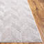 Tapis taupe / ivoire en polyester tissé à la machine Itu-2146711181