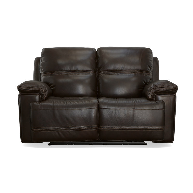 Fenwick Power Reclining Loveseat With Power Headrests, Coffee