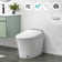 Gymax Smart Toilet With Led Display Adjustable Heated Seat Dryer Auto Open/close Lid