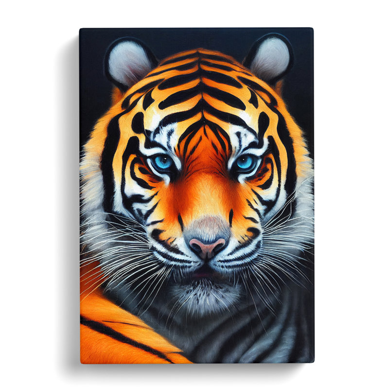 Fearless Tiger - Wrapped Canvas, 60cm H x 40cm W
