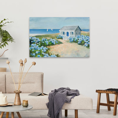 Beach And Beach Cottage Nantucket Coast Art