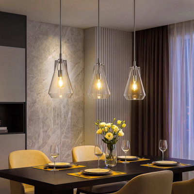 1-Light Modern Single Pendant with Adjustable Height