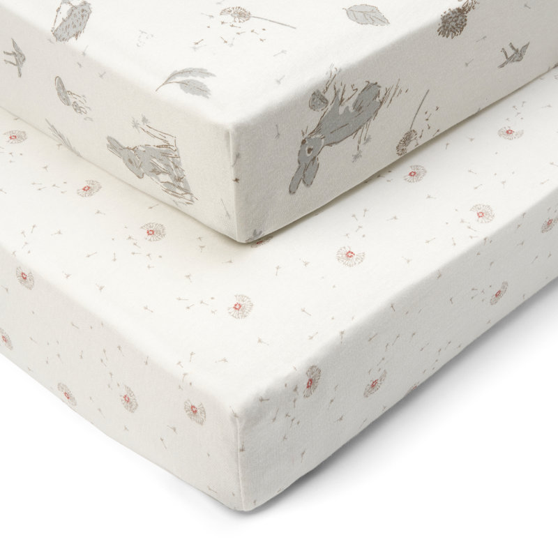 Tutti Bambini Cot Bed Fitted Sheets 2pk - Cocoon