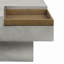 Table basse avec plateau carré et base piédestal