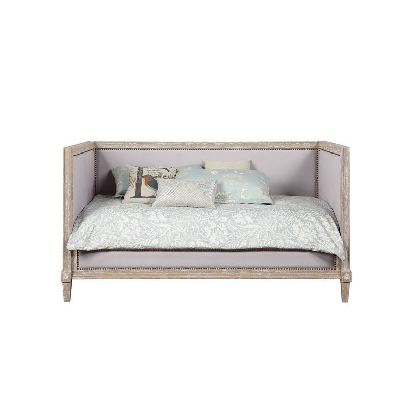 Linen & Weathered Oak Finish Daybed (Twin)