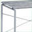 Desks, Grey &amp; Silver Industrial Writing Desk with Faux Concrete Top &amp; Metal Sled Base, 47.5W x 22.5D x 28.5H | Grey+Silver | Wood+Metal-2117106848