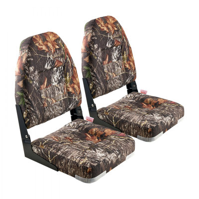Siège de bateau haut dossier rabattable siège de bateau coussin éponge camouflage
