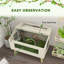 Reptile Terrarium Snake Vivarium with Tempered Glass Windows-98780534