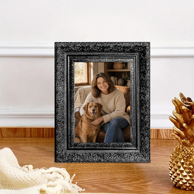 Cadre photo simple 1 pièce 8 "x 10" noir pour présentation de photos de mariage, Black, 1, 8" W x 10" H