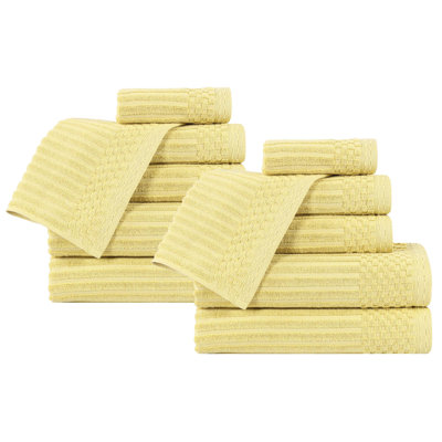 Ruvins 12 Piece 100% Cotton Towel Set