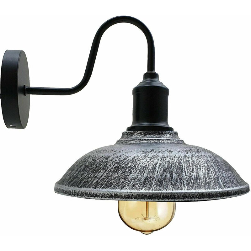Alphonzia Armed Sconce, Brushed Silver