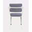 Chaise de bureau en tissu et finition blanche