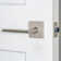 Viaggio Quadrato Rosette Privacy With Brezza Lever In Titanium Grey