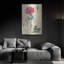  «Botanical Carnation Oeillet Damask» par Jean Plout, art mural en métal, 24 po x 36 po-62175493