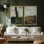 Tranquillité et formation rocheuse, campagne détaillée, nature sauvage, illustrations, décor rustique-101752304-101752305