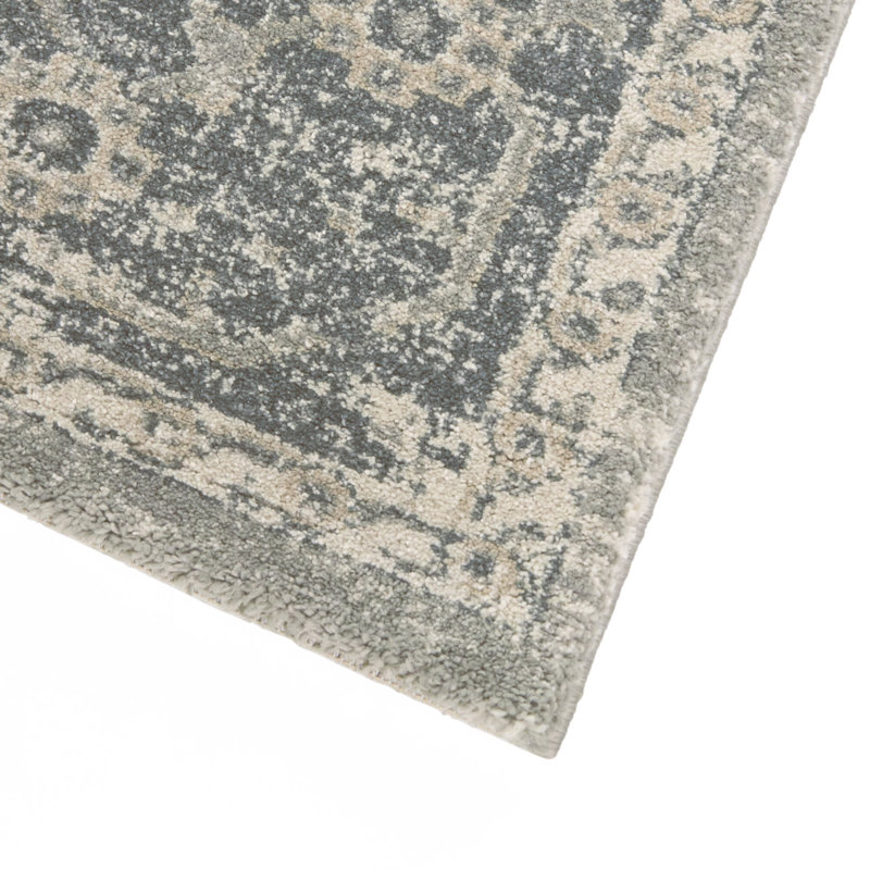 Tapis Pradier bleu de style sud-ouest traditionnel, Blue, 5 pi 3 po x 7 pi