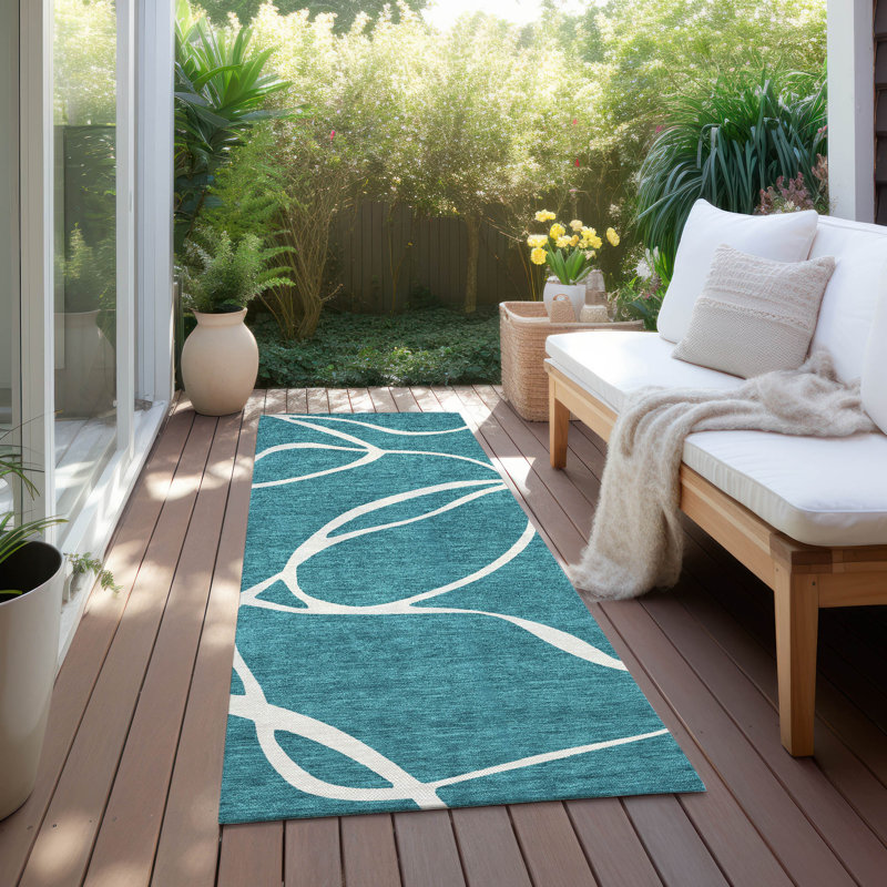 Machine Washable Indoor/Outdoor Chayden ACN999 Rug, Runner 2'3" x 7'6"