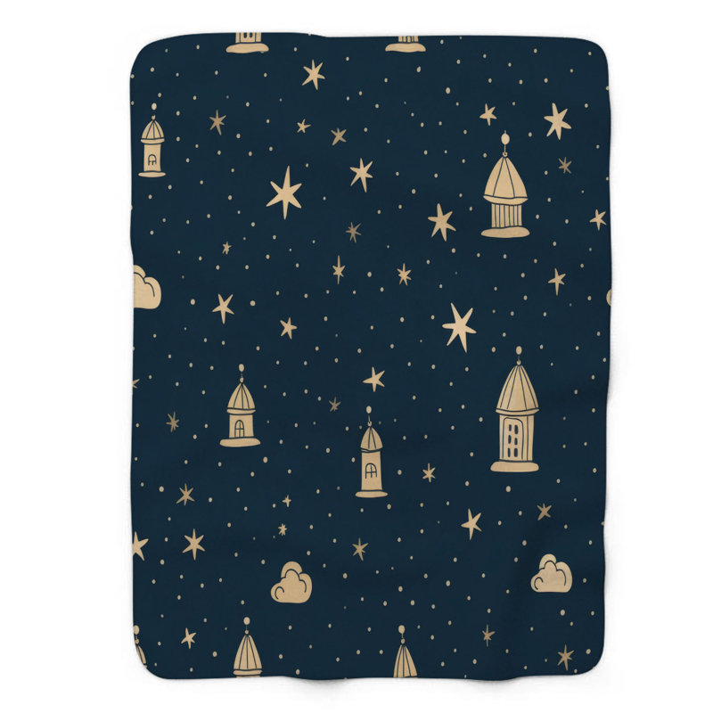 Couverture Boho Stardust - 1 pièce, Lit simple