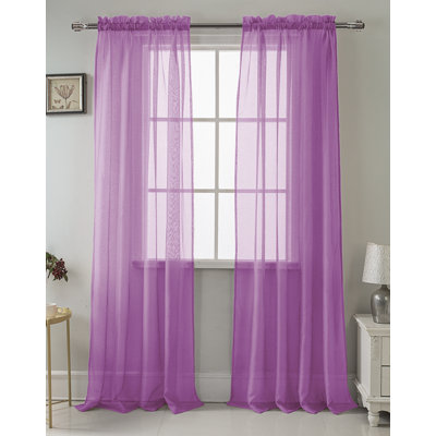 Landose Sheer Curtain Single Panel