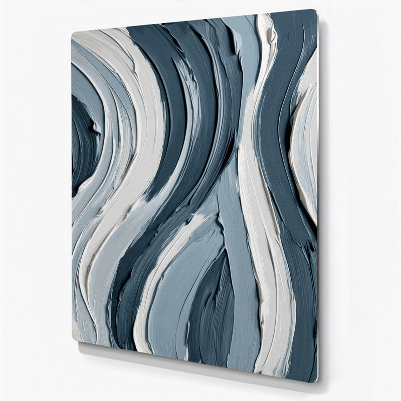 Diagonale rayures gris tourterelle, art mural en métal gris, H 36 po x l 24 po