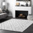 Sofie Modern Shag Performance White Rug-477074272