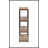 Weathered Oak And Black 3-Shelf Bookcase